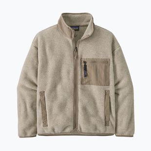 Patagonia női fleece pulóver Synch zabpehely színű, szürke és szürke madárszürke pulóver