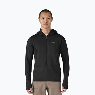 Férfi Patagonia R1 Hybrid Pullover Softshell kabát fekete