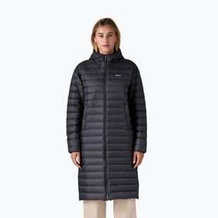 Női pehelydzseki Patagonia Recycled Down Sweater Parka fekete