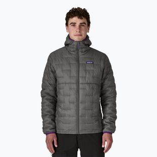 Férfi Patagonia Micro Puff Hoody pehelypaplan dzseki forge szürke