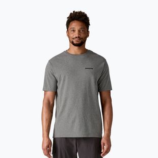 Patagonia férfi Fitz Roy Icon Responsibili-Tee gravel heather póló