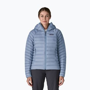 Női pehelydzseki Patagonia Down Sweater Hoody barnacle blue