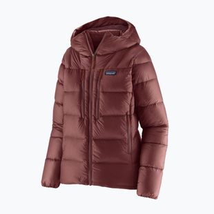 Patagonia női pehelypaplan Fitz Roy Down Hoody sötét rubin w / sizzle red