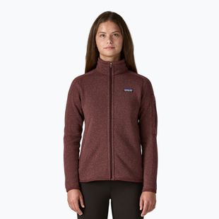 Női Patagonia Better Sweater Fleece trekking pulóver sötét rubin színben