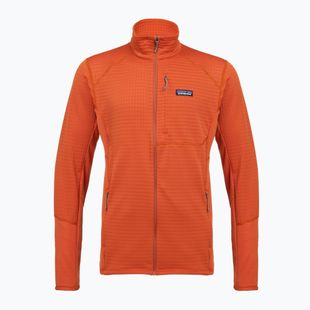Férfi polár pulóver Patagonia R1 Hybrid coal orange