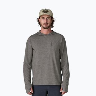 Férfi pulóver Patagonia Capilene Cool Sun Hoody forge grey/noble grey x-dye