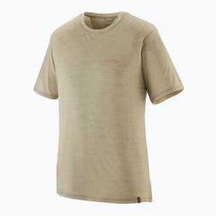 Férfi póló Patagonia Cap Cool Merino Blend Graphic Shirt multi-pitch/weathered stone