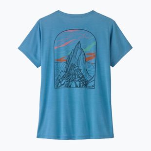 Női póló Patagonia Capilene Cool Daily - Cloud Crag shore blue/light shore blue x-dye