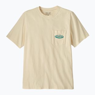 Férfi póló Patagonia Midweight '95 Oval Logo Pocket Tee undyed natural