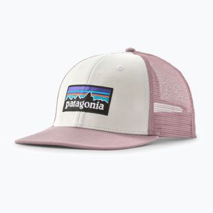 Baseball sapka Patagonia P-6 Logo Trucker white w/quiet violet