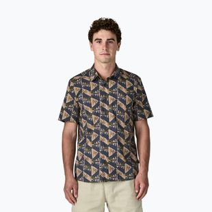 Férfi ing Patagonia Go To jaguar geo/dolomite blue