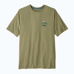 Férfi túrapóló Patagonia Great Waves Responsibili Tee gumtree green