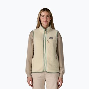 Női Patagonia Retro Pile mellény természetes színben, ellwood zölddel