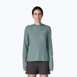 Női pulóver Patagonia Capilene Cool Sun Hoody nouveau green/blue sage x-dye