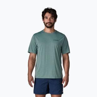 Férfi póló Patagonia Capilene Cool Daily - Boardshort Logo blue sage/light blue sage x-dye