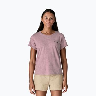 Női póló Patagonia P-6 Logo Responsibili-Tee qulet violet