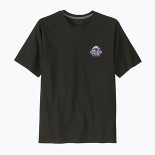 Férfi túrapóló Patagonia Great Waves Responsibili Tee black