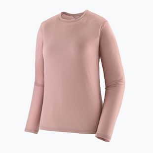 Női Termoaktiv pulóver Patagonia Capilene Lightweight Crew fuzzy mauve