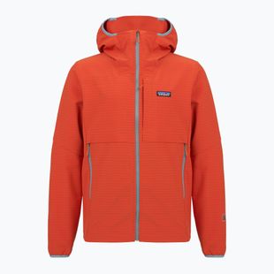 Férfi softshell dzseki Patagonia R1 TechFace Hoody hot ember