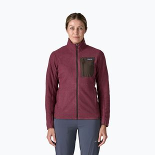 Női polár pulóver Patagonia R1 Air berry fig