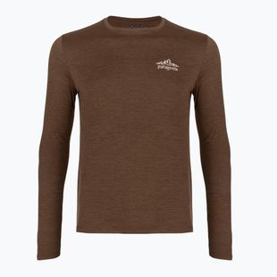 Férfi trekking longsleeve Patagonia Cap Cool Daily Hut Tripper LS berm brown - light berm brown x-dye