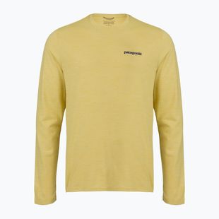 Férfi hosszú ujjú póló Patagonia Cap Cool Daily Boardshort Logo LS limestone yellow - Light Limestone yellow x-dye