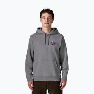 Férfi pulóver Patagonia Great Waves Uprisal Hoody gravel heather