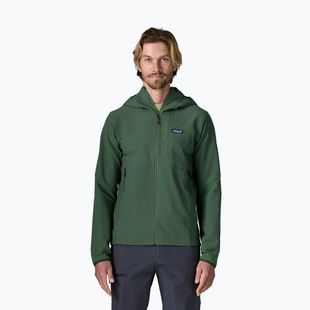 Férfi softshell dzseki Patagonia R1 TechFace Hoody canopy green