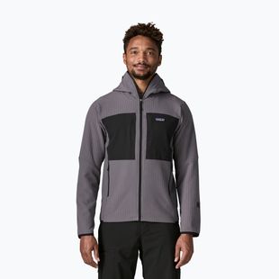 Férfi trekking pulóver Patagonia R2 TechFace Hoody may grey