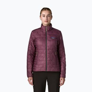 Női bélelt kabát Patagonia Nano Puff berry fig