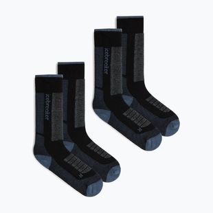 Női sízokni Icebreaker Merino Ski+ Medium OTC 2 Pack black/dawn/graphite