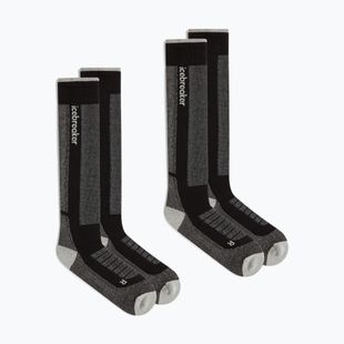 Férfi sízokni Icebreaker Merino Ski+ Medium OTC 2 Pack black/ether/graphite