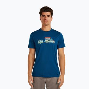 Férfi póló icebreaker Merino 150 Tech Lite Transportage Tee atlantis