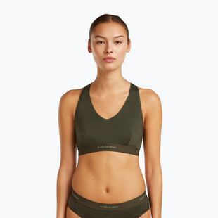 Termoaktív melltartó icebreaker Merino 125 Cool-Lite Sprite Racerback dark loden