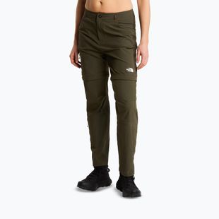 Női túranadrág The North Face Exploration Regular Straight Convertible taupe green
