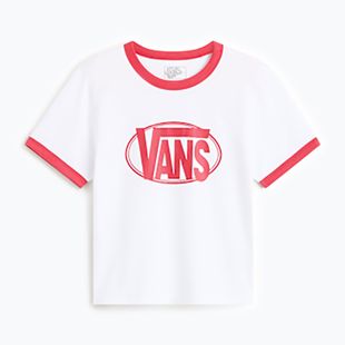 Női póló Vans Center Chest Ringer Tee white