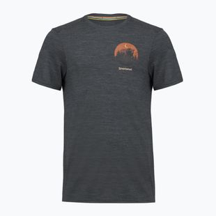 Férfi póló Smartwool Lunar Bear Active SS Graphic Tee charcoal heather
