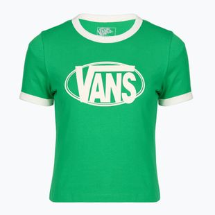 Női póló Vans Center Chest Ringer Tee vivid verdant