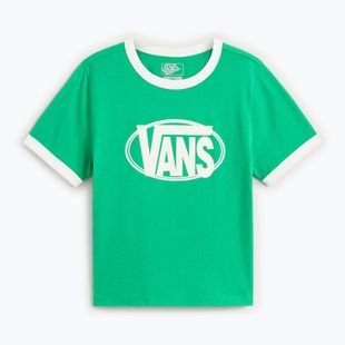 Női póló Vans Center Chest Ringer Tee vivid verdant