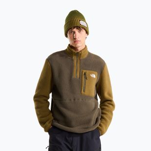Férfi polár pulóver The North Face Yumiori Full Zip new taupe green