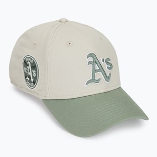 New Era WS Patch 9Forty Oakland Athletics baseball sapka világos bézs színben
