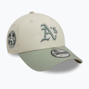 New Era WS Patch 9Forty Oakland Athletics baseball sapka világos bézs színben