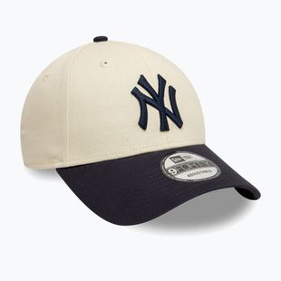New Era Colourblock 9Forty New York Yankees baseball sapka világos bézs színben