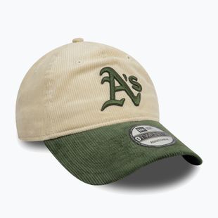 New Era Block Cord 9Twenty Oakland Athletics baseball sapka világos bézs színben