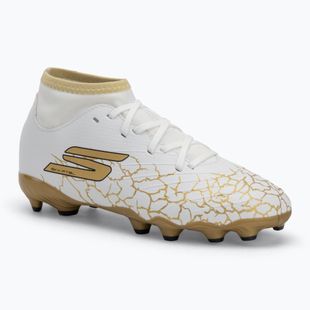 SKECHERS gyermek futballcipő Skx_1.5 High Td Jr FG fehér/arany