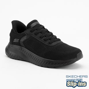 Férfi cipő SKECHERS Bobs Squad Chaos Solid Step black
