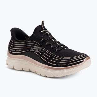 Női cipők SKECHERS Summits Plus Soft Luster fekete/rózsaarany