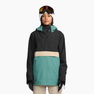 Női snowboarddzseki Volcom Harlan Pullover spruce green