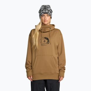Női snowboard pulóver Volcom Riding Hydro P/O bronze