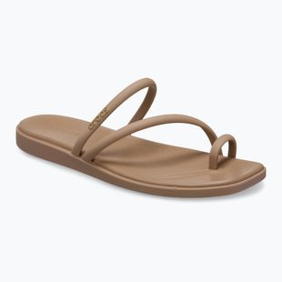Női papucsok Crocs Miami Toe Loop Sandal milk chocolate